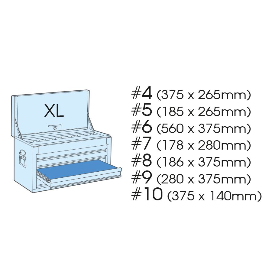 King Tony 87419-5B Extra Deep Tool Chest - 5 Drawer