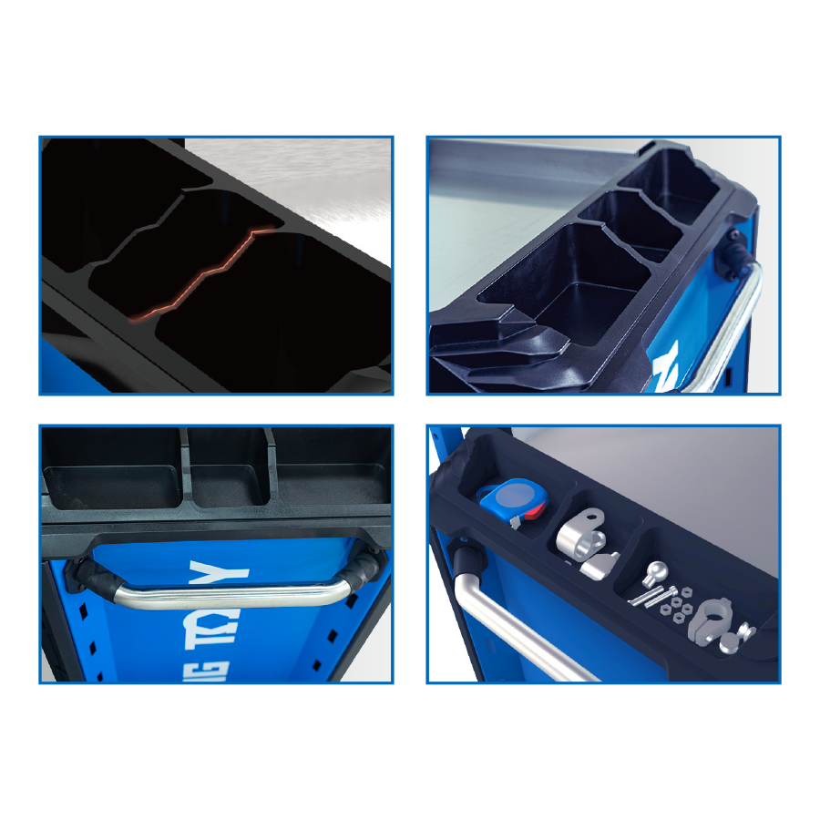 King Tony D8X Squad Model Tool Trolley - 10 Drawers