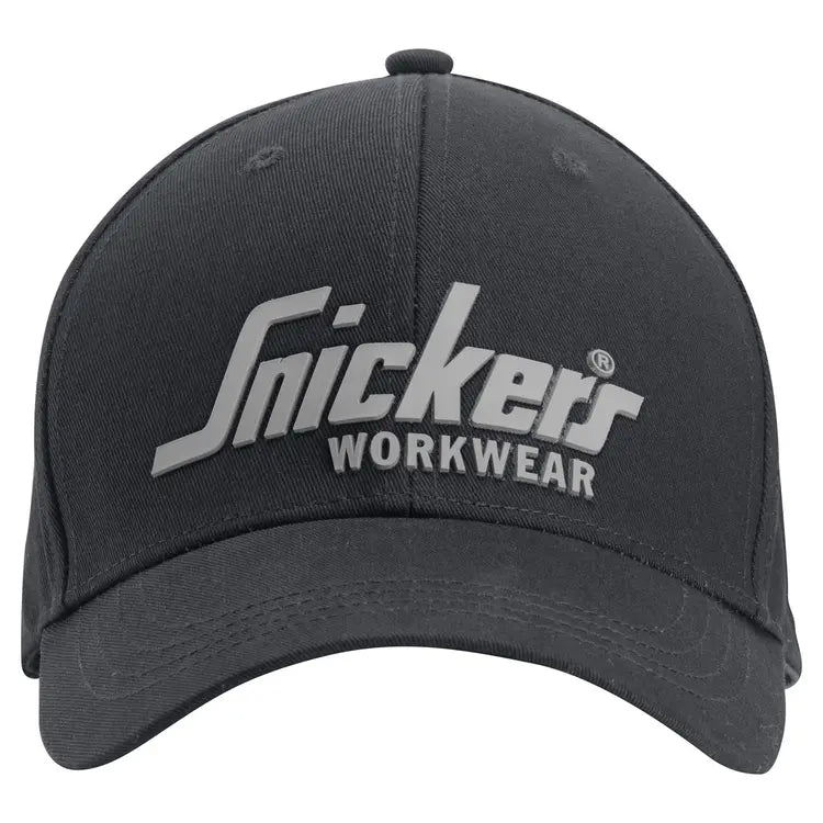 Snickers 9041 Logo Baseball Cap Black