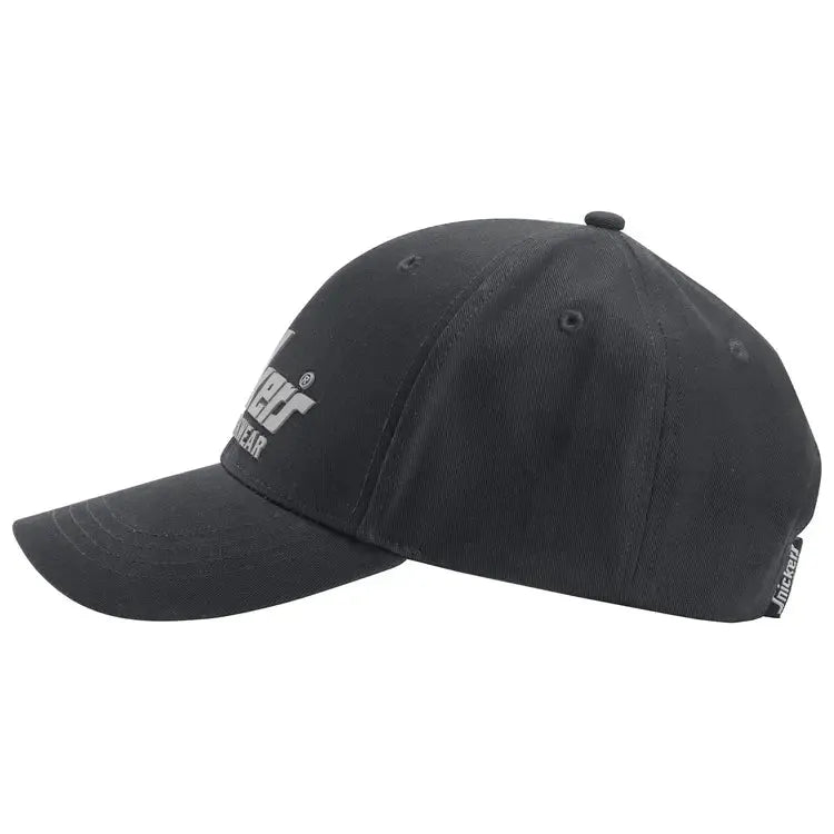 Snickers 9041 Logo Baseball Cap Black