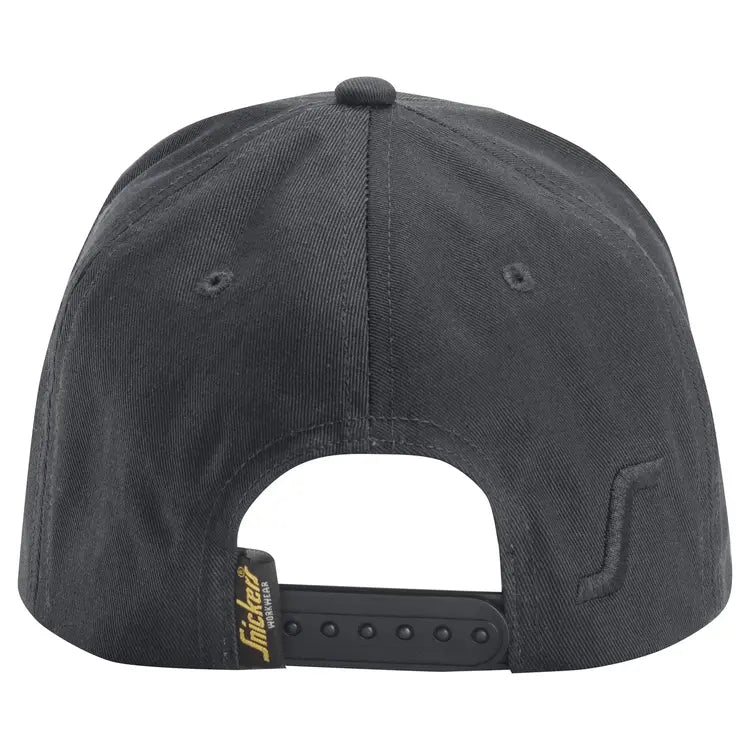 Snickers 9041 Logo Baseball Cap Steel Grey