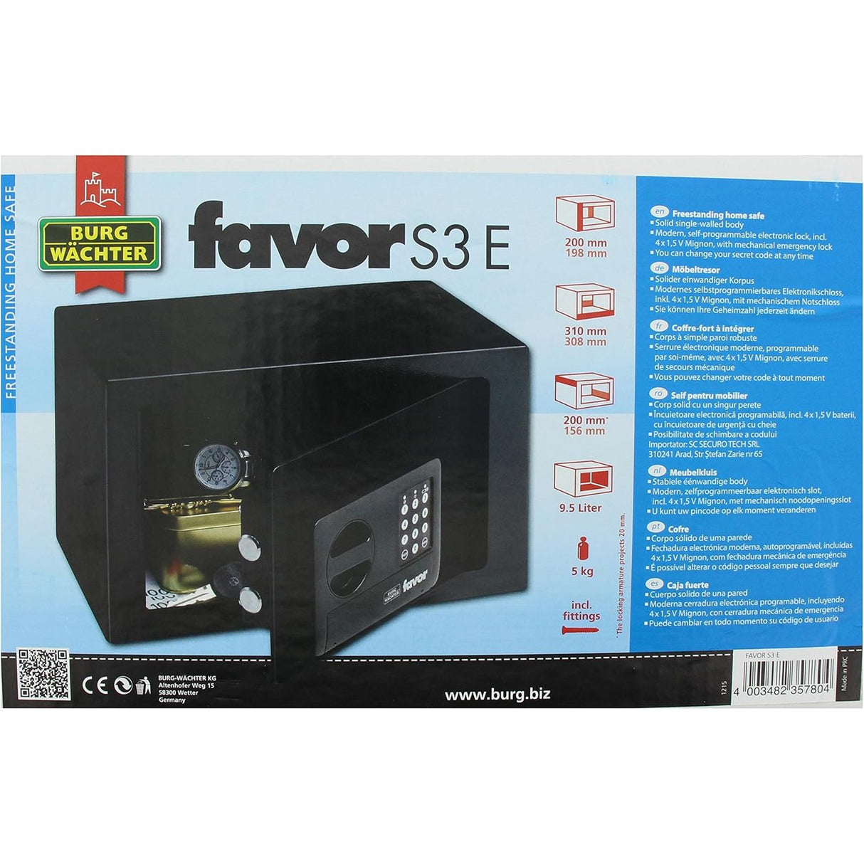 Burg Wachter Favor Electronic Safe S3E