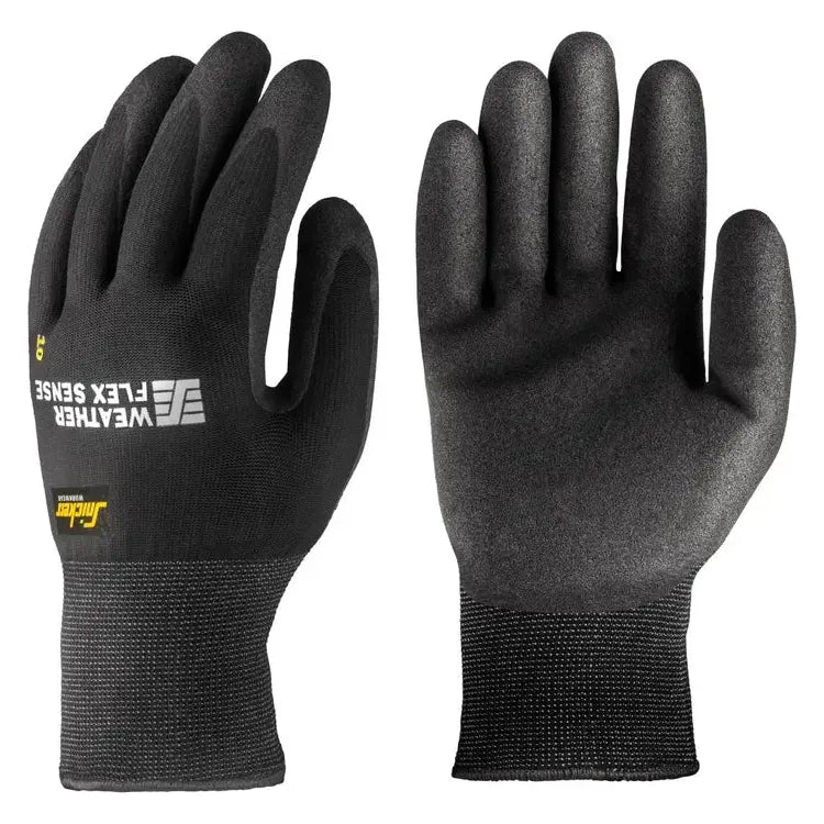 Snickers 9319 Weather Flex Sense Gloves Black