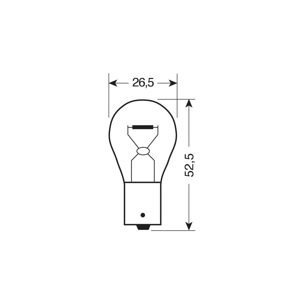 Lampa 12V Single Filament Bulb - (PY21W) - 21W - BAU15S