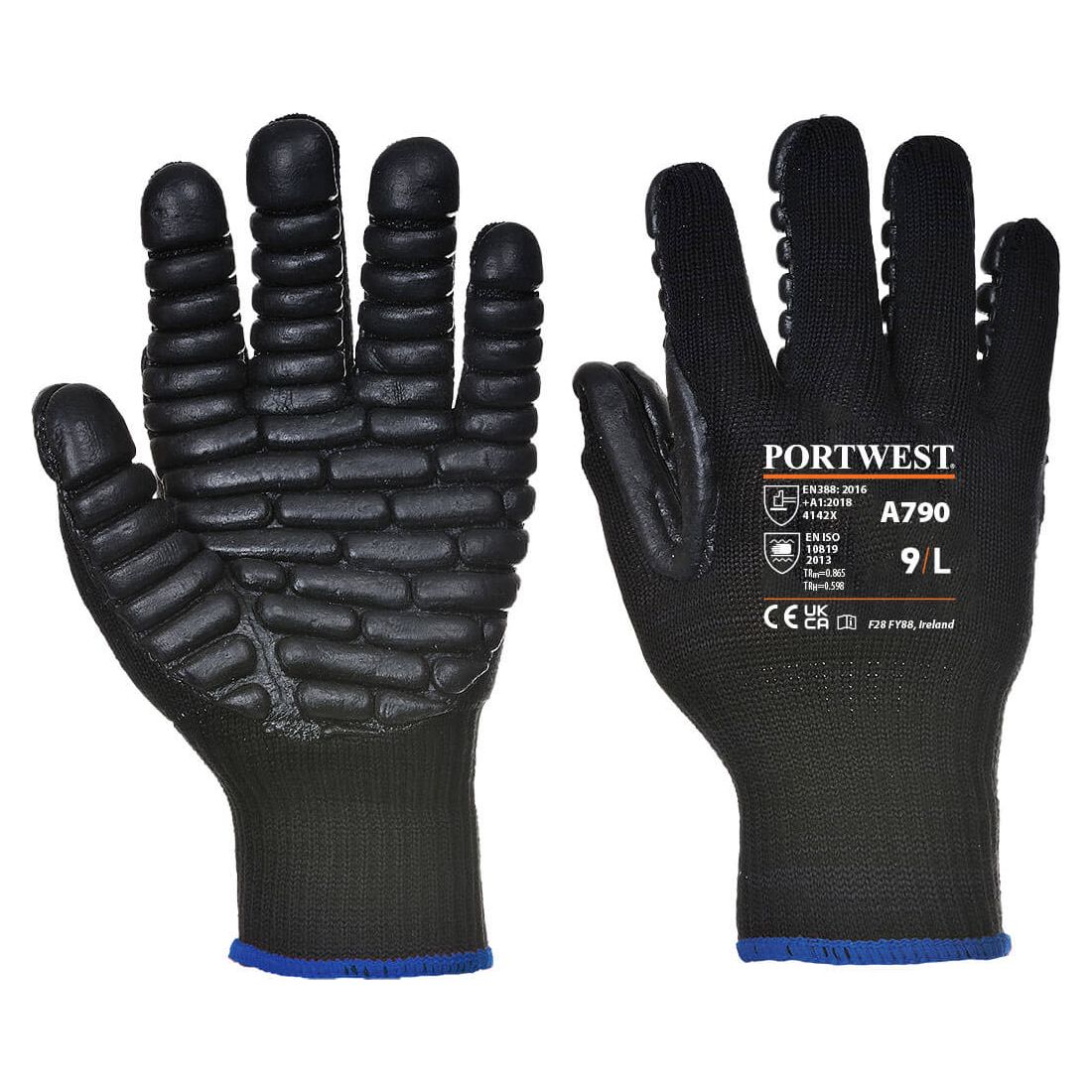Portwest Anti Vibration Glove Black