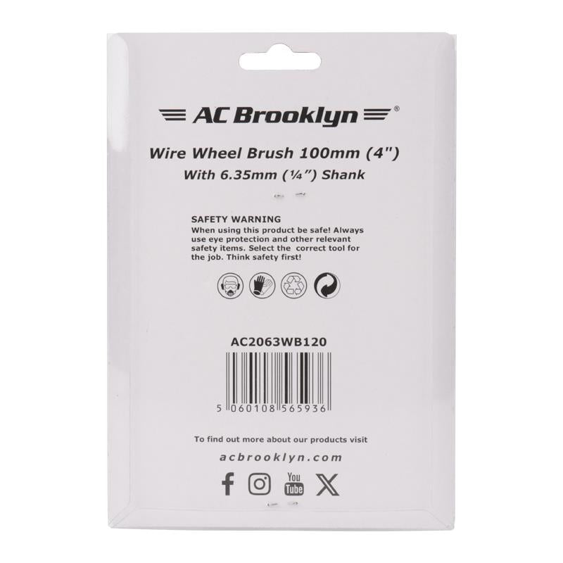 AC Brooklyn 4" Wire Wheel Brush 100m