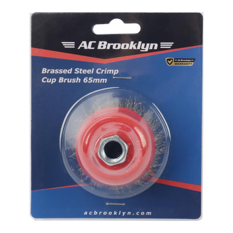AC Brooklyn Brassed Steel Crimp Brush 65mm