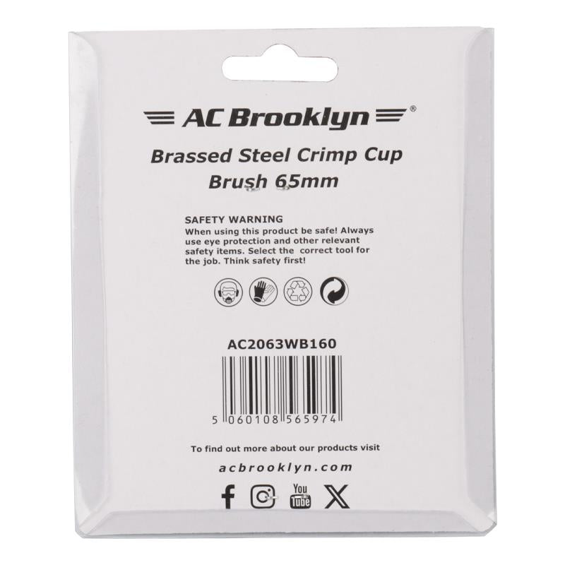 AC Brooklyn Brassed Steel Crimp Brush 65mm