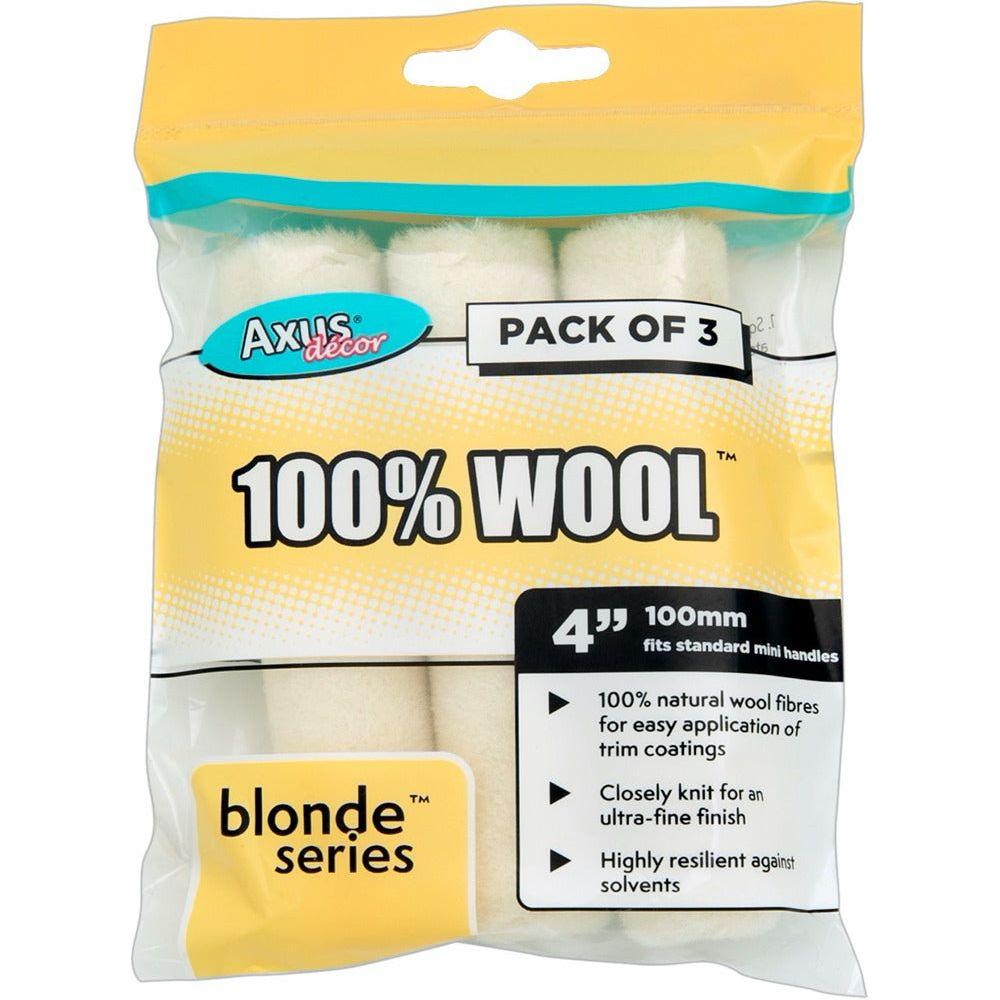 Axus Decor Wool Moni Roller - Blonde Series - 4" | Pack of 3