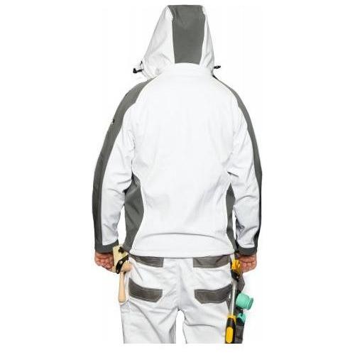 Axus Decor Painter's S-Tex Hoodie - White & Grey