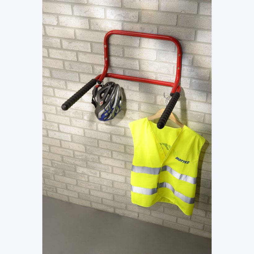 Mottez ST-B053QRAE Folding 2 Cycle Wall Rack
