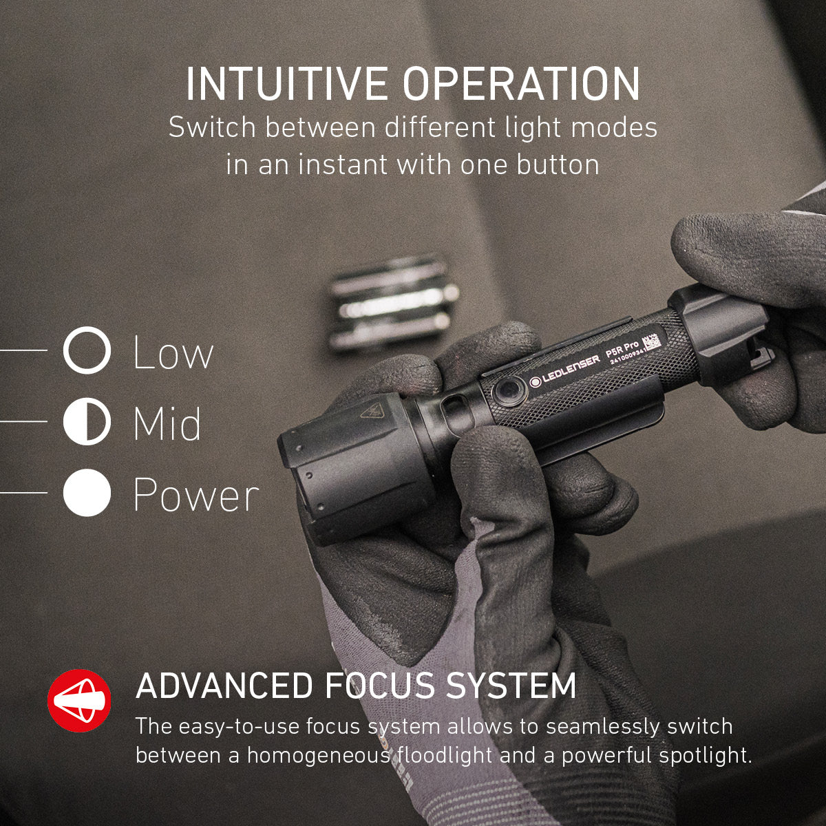 Ledlenser P5R Rechargeable PRO LED Torch - 750 lumens