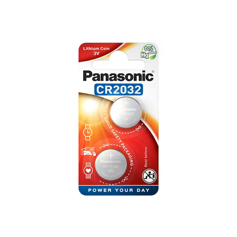 Panasonic Battery 3V Lithium Coin Cell | Pack of 2