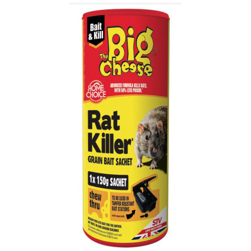 Big Cheese Rat Killer Grain Bait Sachet 150g
