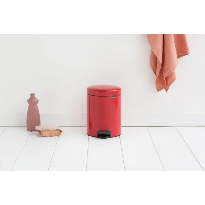 Brabantia Newicon Pedal Bin - 5L - Passion Red