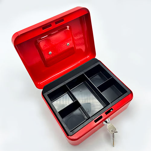 Sterling Combination Lock Cash Box | 200mm red