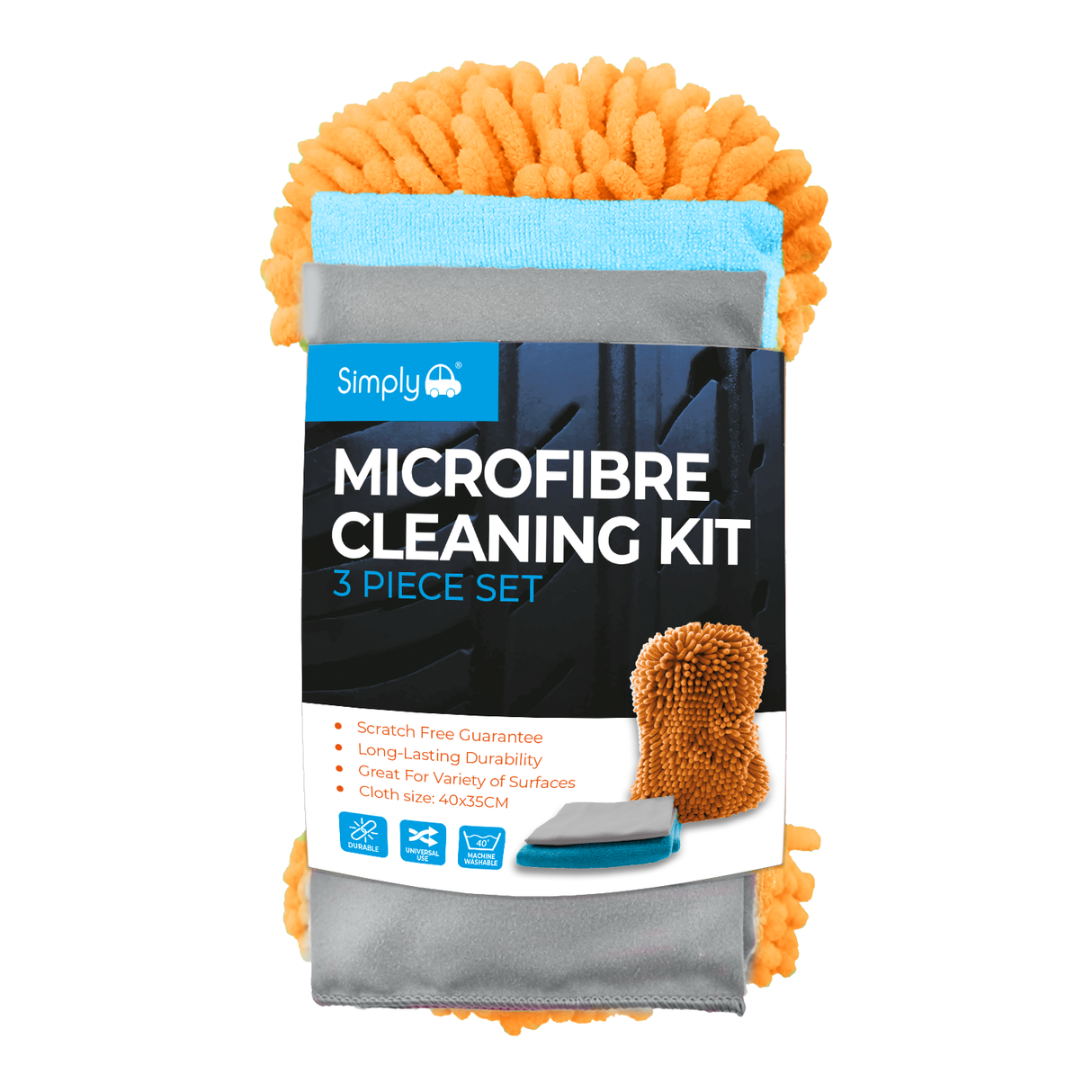 Simply Auto Microfibre Car Cleaning Kit