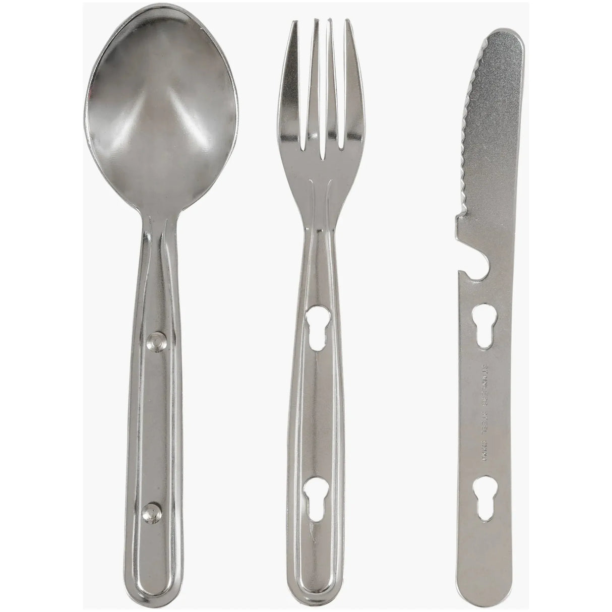 Highlander Knife, Fork, Spoon Clip Set