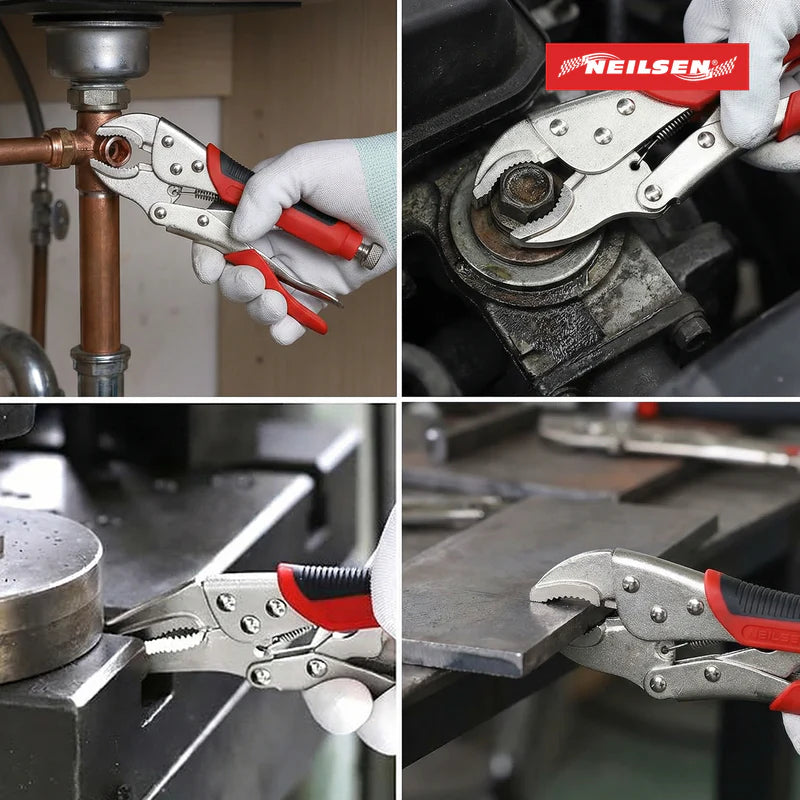 Neilsen CT1438 Locking Plier Set | 4 piece