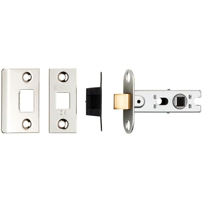 Carlisle Brass Tubular Mortice Latch with Bolt | 64mm Nikcel