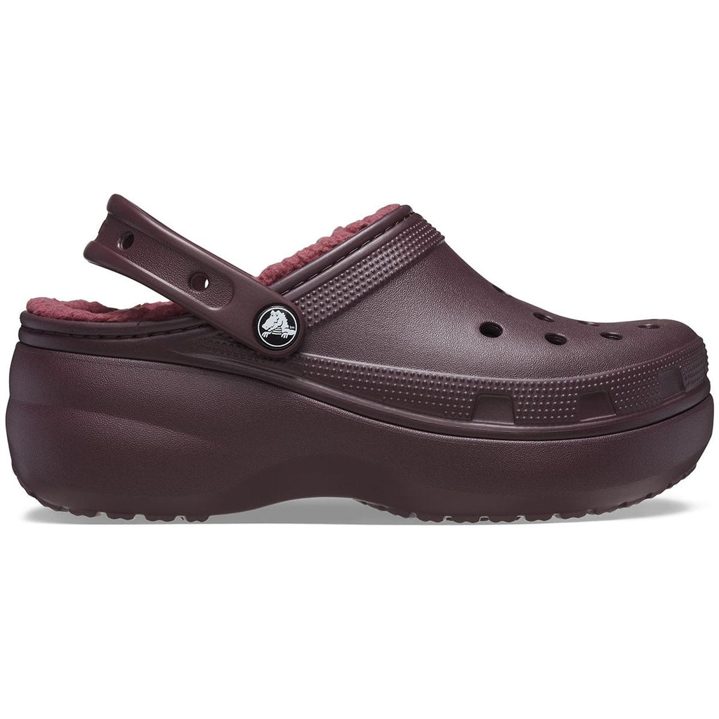 Crocs Women s Classic Platform Lined Clog Cherry