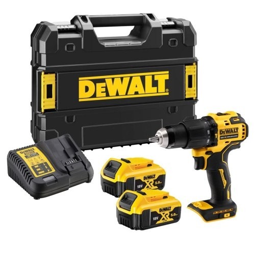 DeWalt 18V XR Brushless Hammer Drill Driver - 2 X 5Ah Batteries