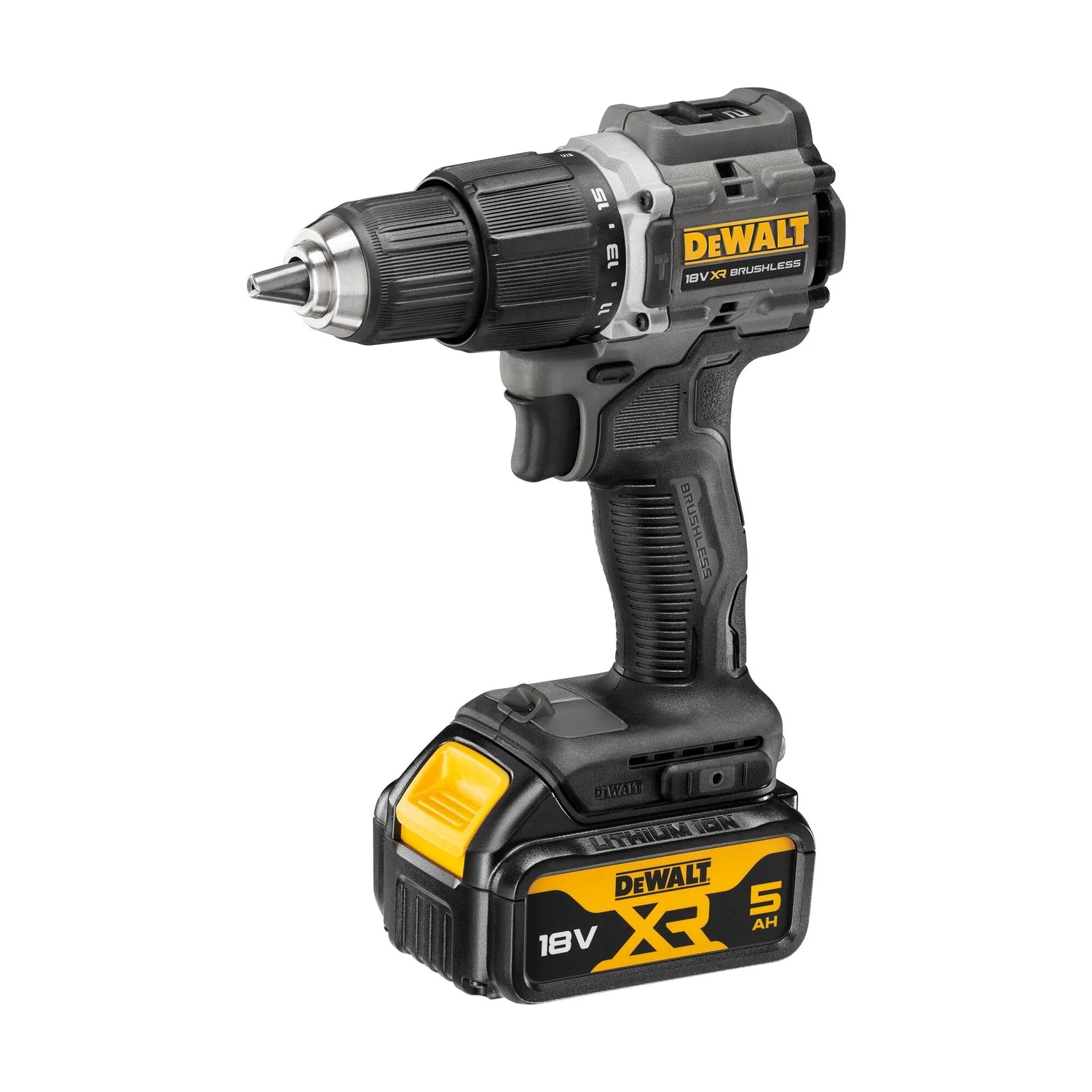 DeWalt 18V XR Brushless Hammer Drill Driver - 2 X 5Ah Batteries