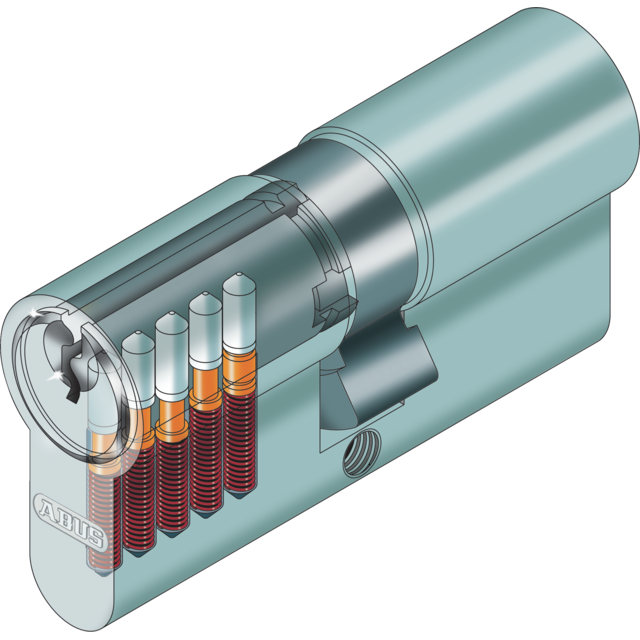 Abus E50N Euro Cylinder Key Lock 28x34mm