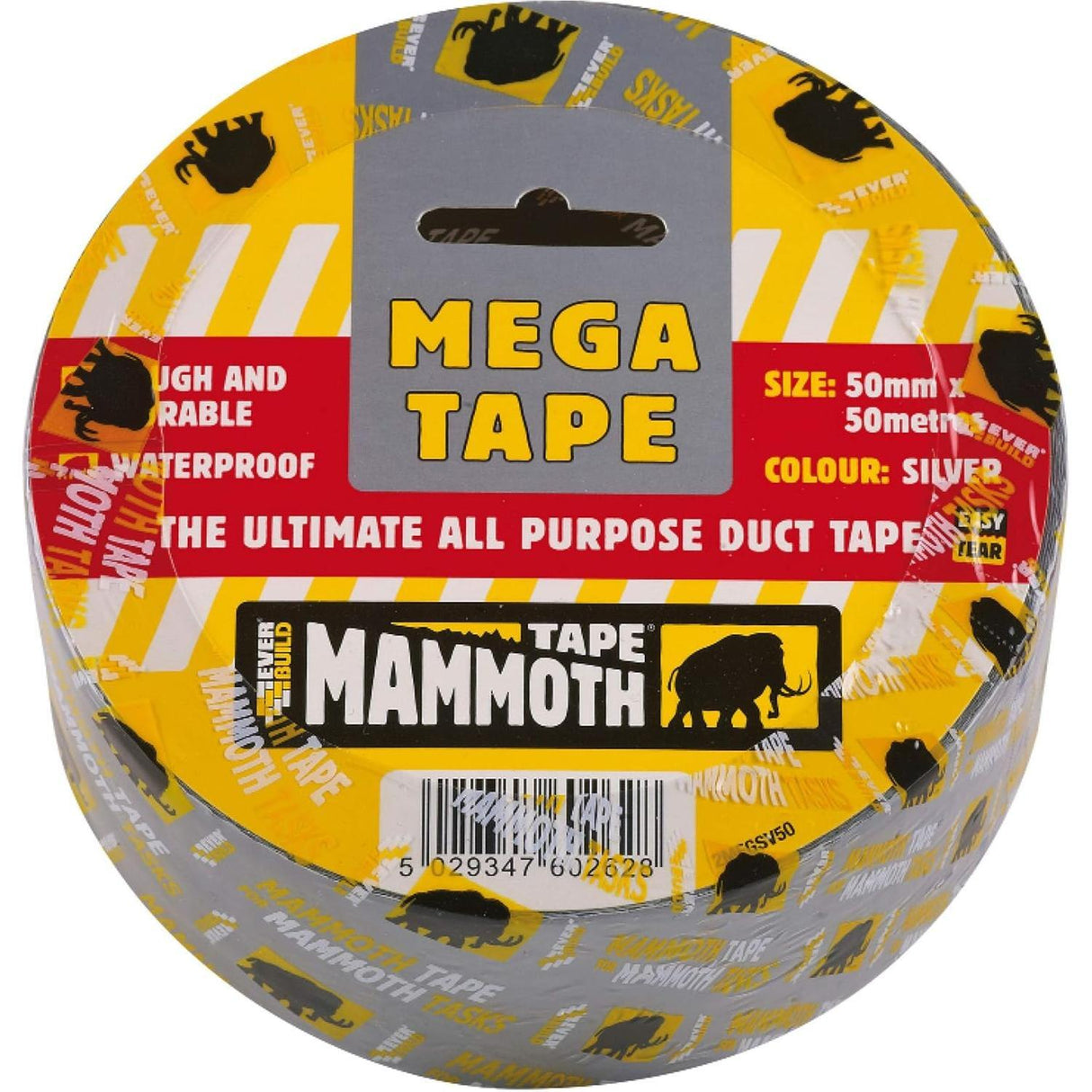 Everbuild Tough and Durable Mammoth Mega Duct Tape - 50mm x 50M