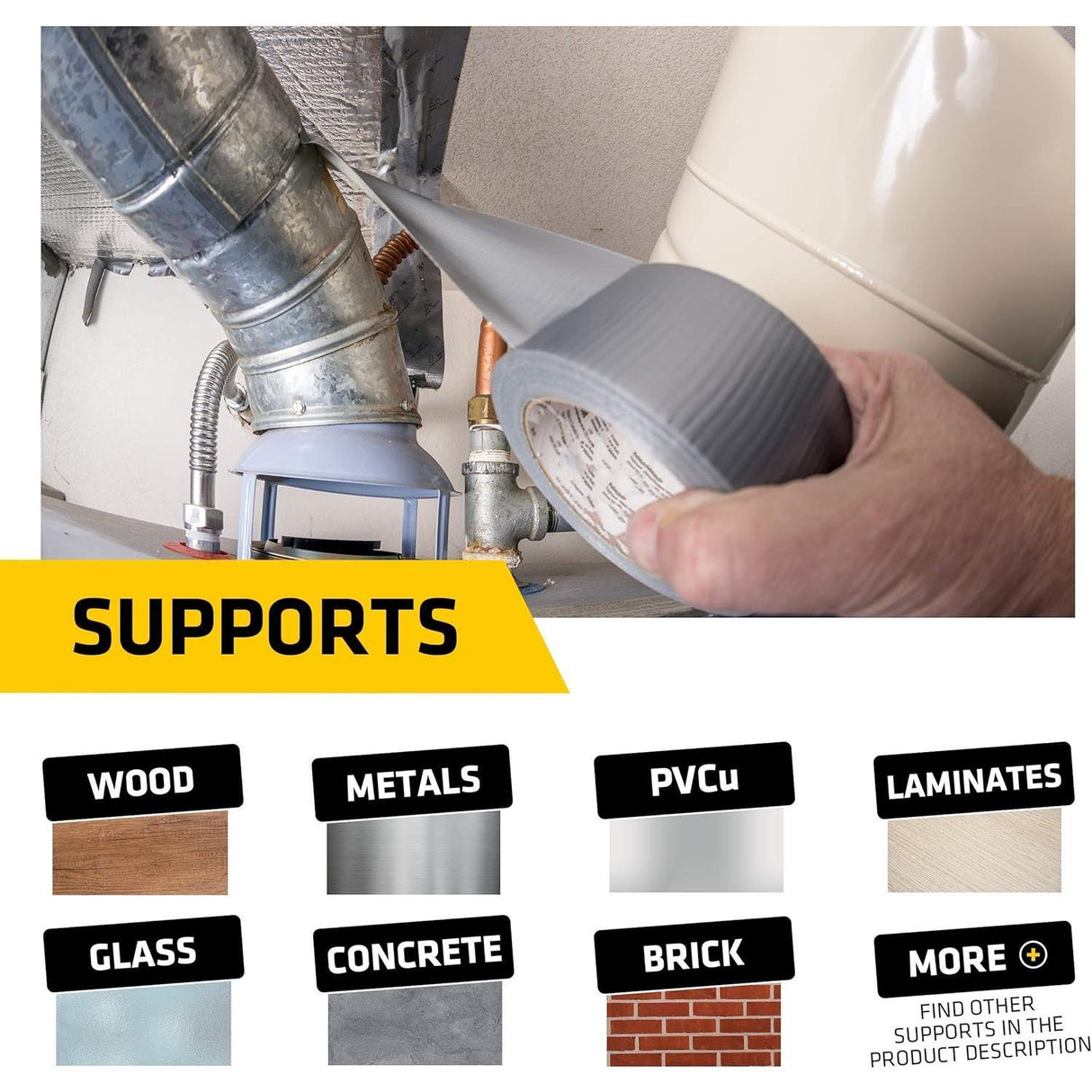 Everbuild Tough and Durable Mammoth Mega Duct Tape - 50mm x 50M