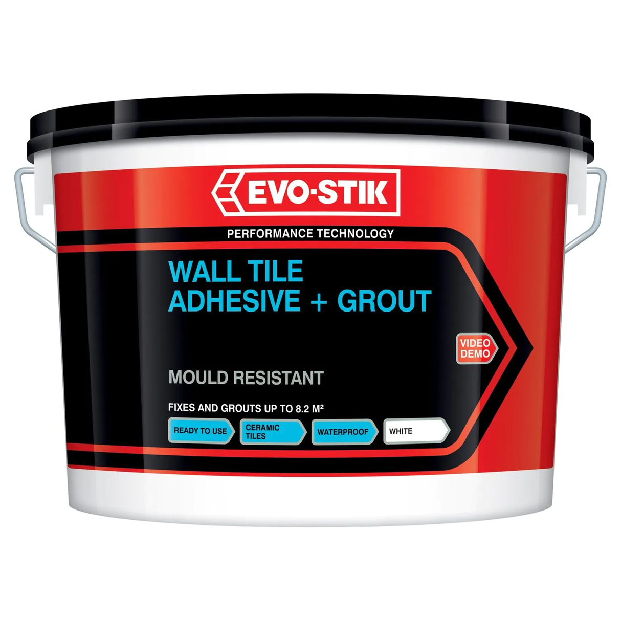 Evo-Stik Mould Resistant Wall Tile Adhesive & Grout - 2.5L