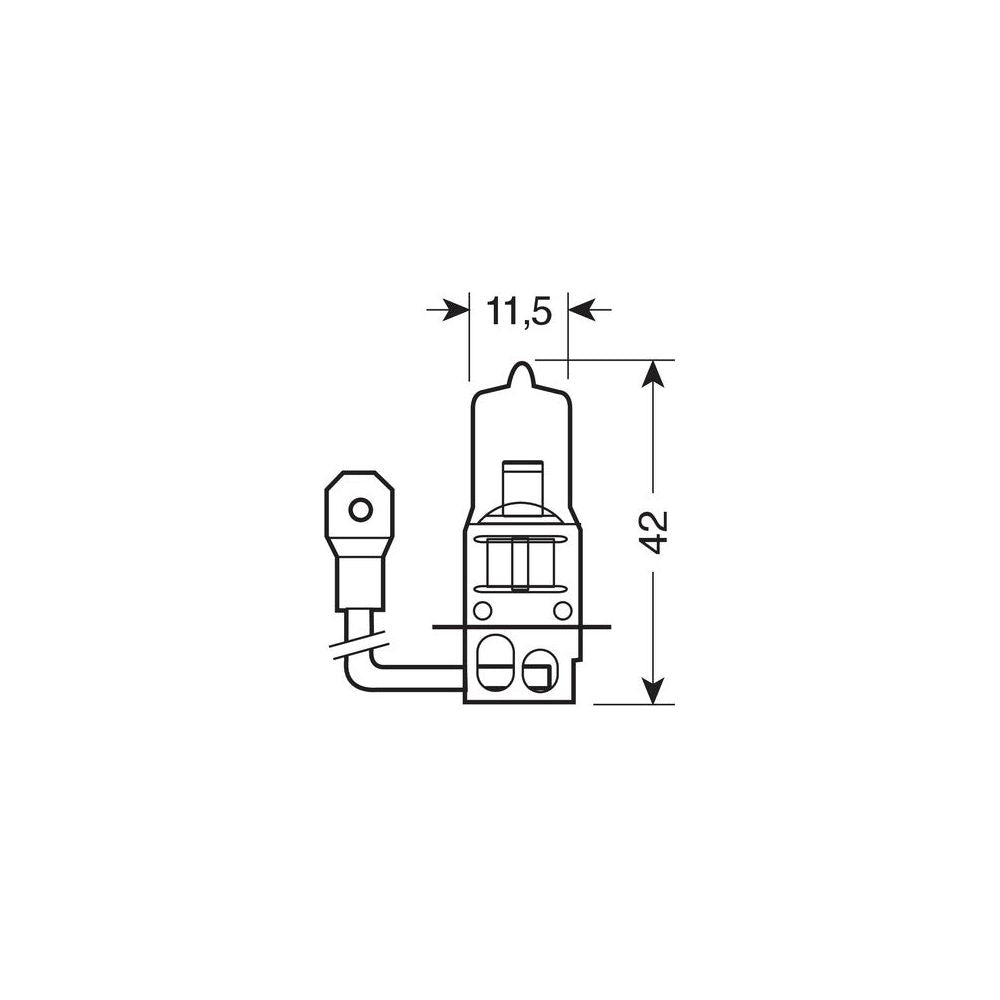 Lampa Blu-Xe Halogen Bulb H3 - 55W - PK22s