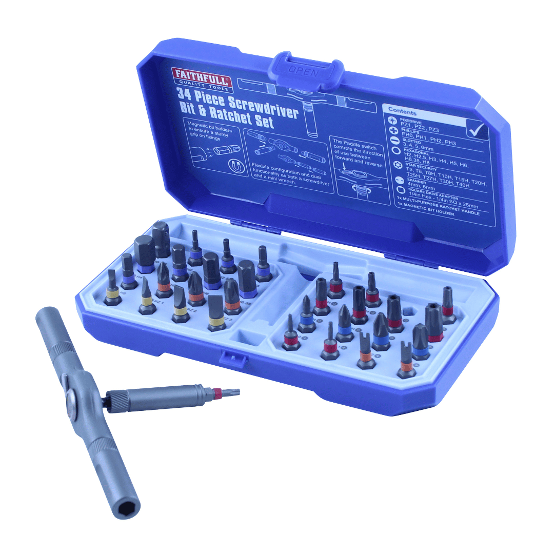 Faithfull Multi-Palm Ratchet Driver Set