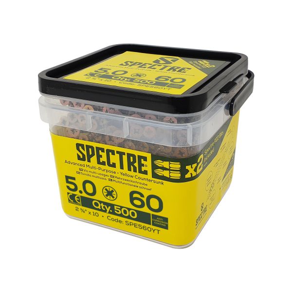 Forgefix Woodscrew 5.0x60mm Tub 500