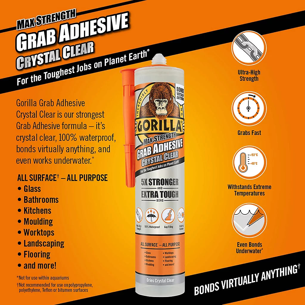 Gorilla Grab Adhesive | Clear - 270ml