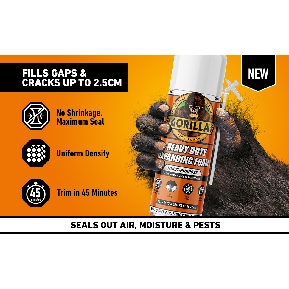 Gorilla Heavy Duty Expanding Foam - 340ml