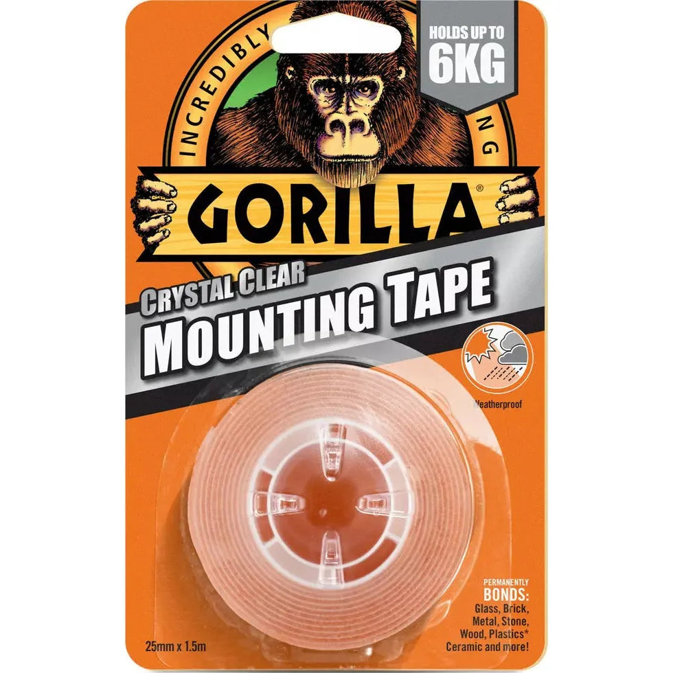 Gorilla Heavy Duty Mounting Tape 25mm x 1.5m