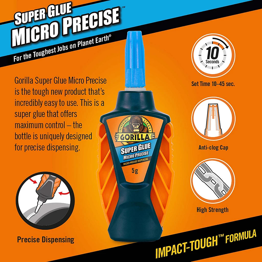 Gorilla Micro Precise Superglue - 5g