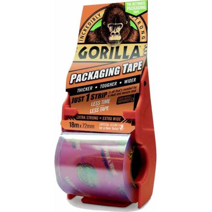 Gorilla Packaging Tape Dispenser - 18m x 72mm
