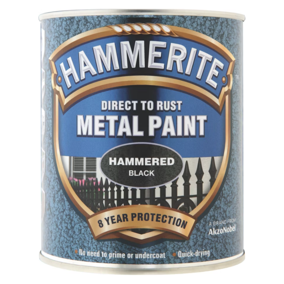 Hammerite Hammered Metal Paint - Black