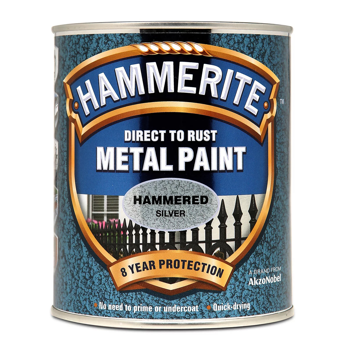 Hammerite Hammered Metal Paint - Silver