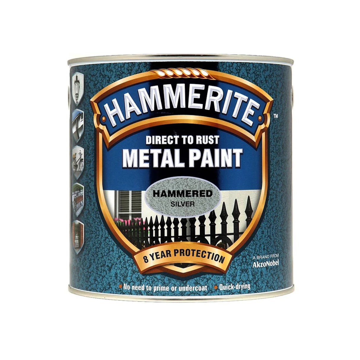 Hammerite Hammered Metal Paint - Silver