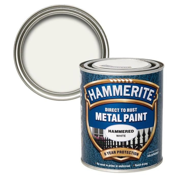Hammerite Hammered Metal Paint - White