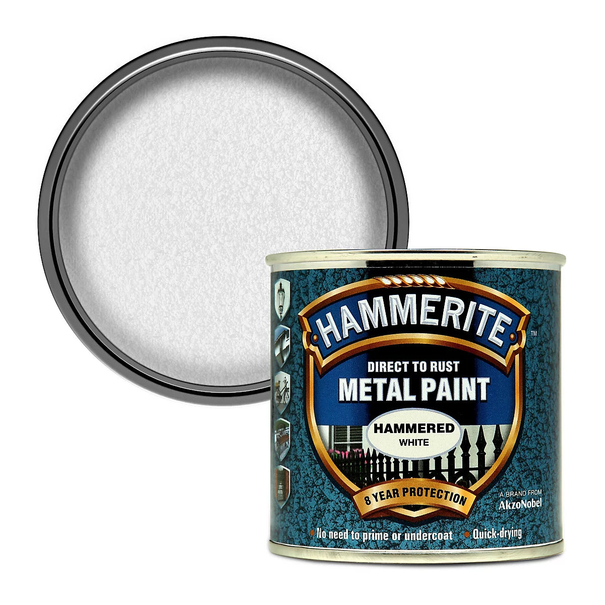 Hammerite Hammered Metal Paint - White