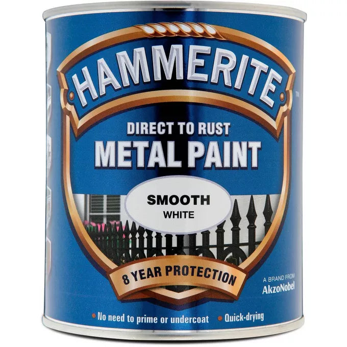 Hammerite Smooth Metal Paint - White