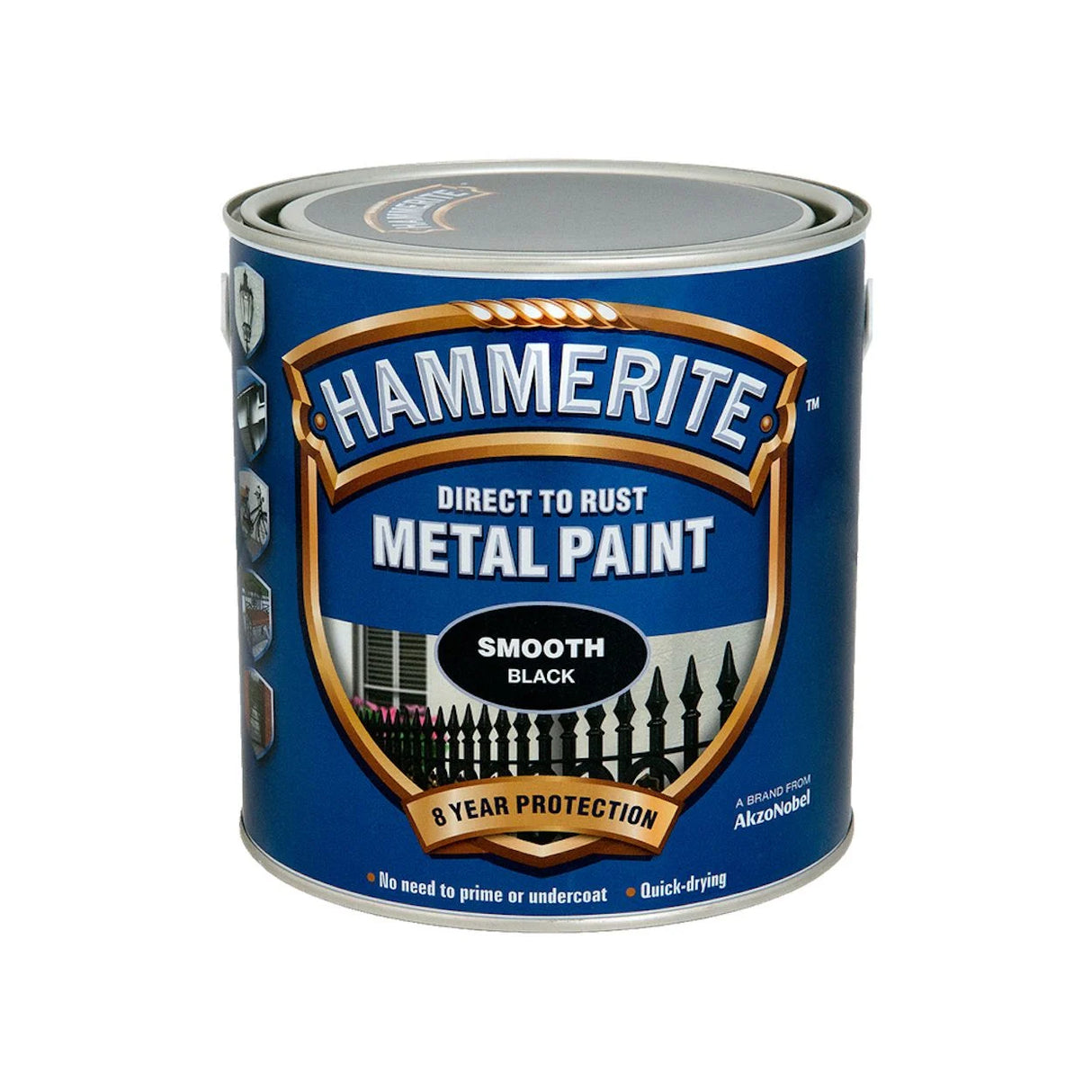 Hammerite Smooth Metal Paint | Black - 2.5L