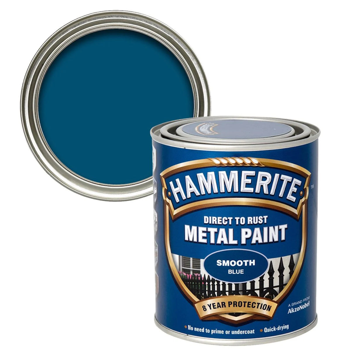 Hammerite Smooth Metal Paint | Blue - 750ml