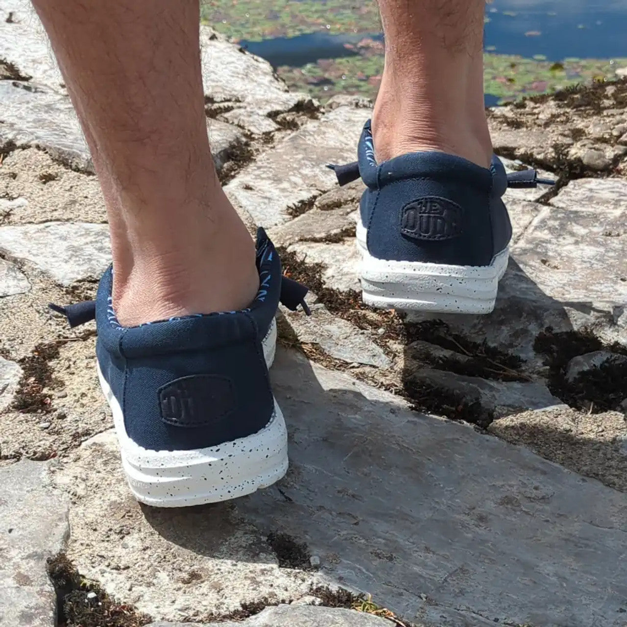 HeyDude Wally Canvas - Navy Men