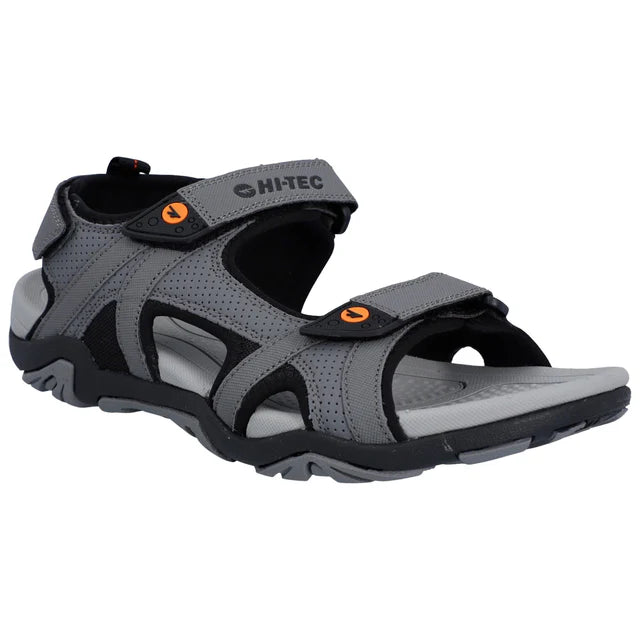 Hi-Tec Mens Crater Walking Sandals Grey