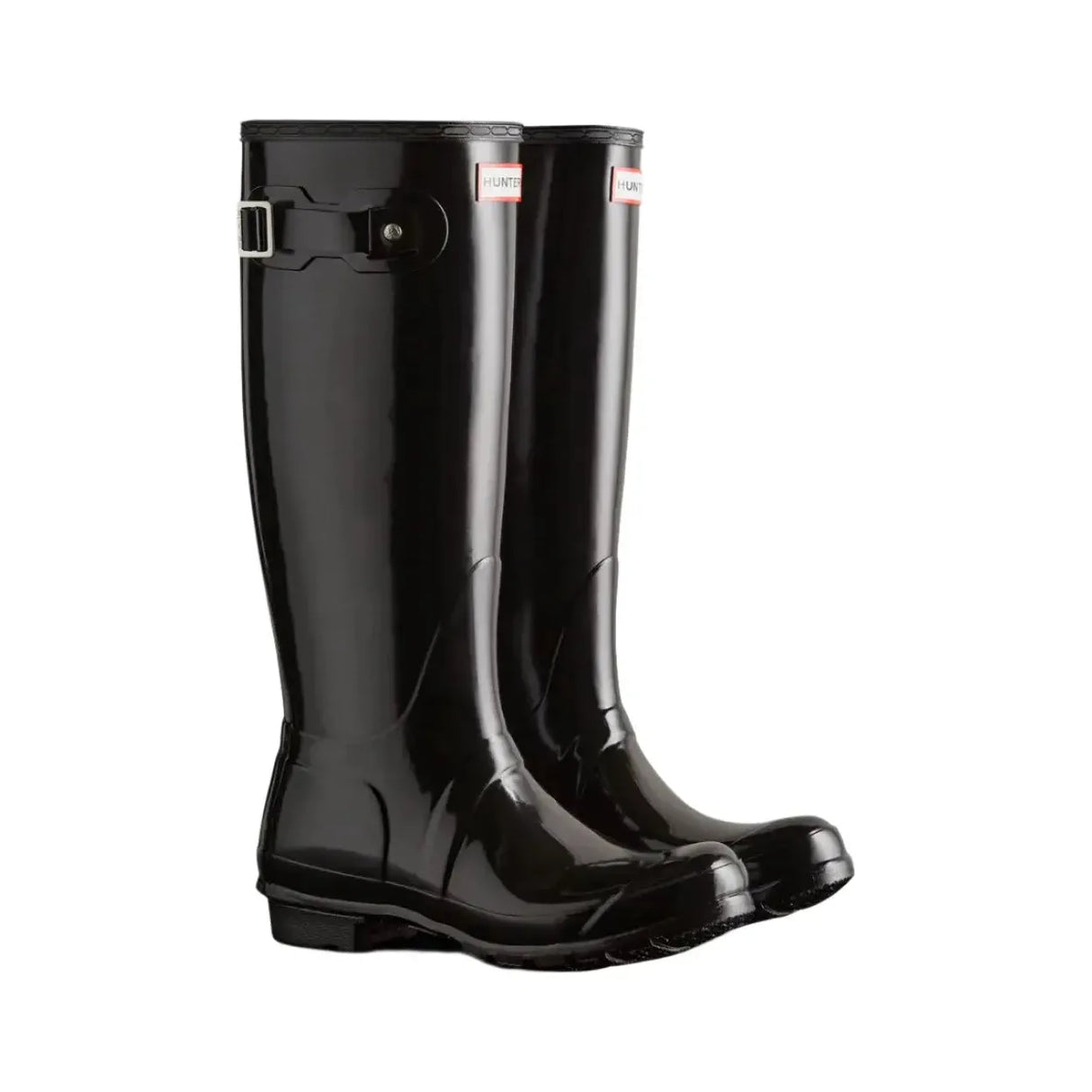 Hunter Ladies Original Tall Gloss Wellington - Black